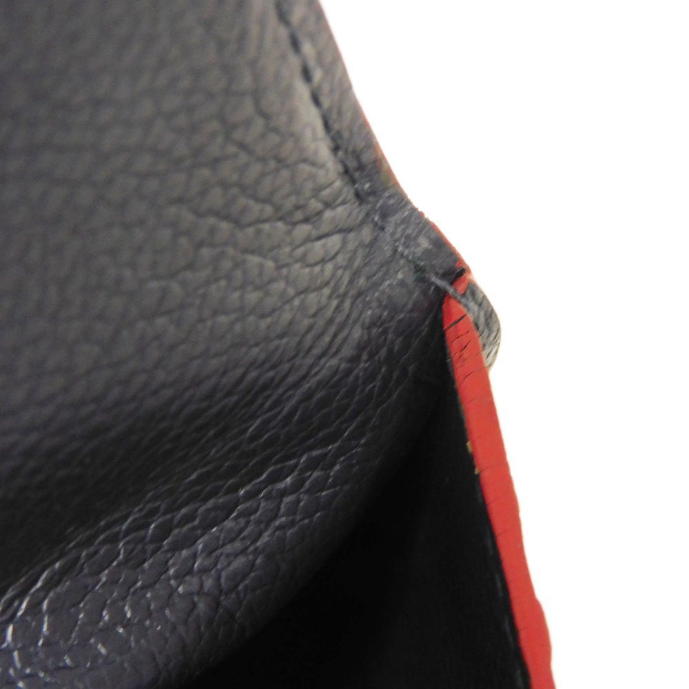 LOUIS VUITTON Coin case M62017 Implant leather (monogram embossed) Marine Rouge Monogram Unplant Pochette cree