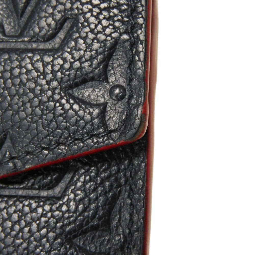 LOUIS VUITTON Coin case M62017 Implant leather (monogram embossed) Marine Rouge Monogram Unplant Pochette cree