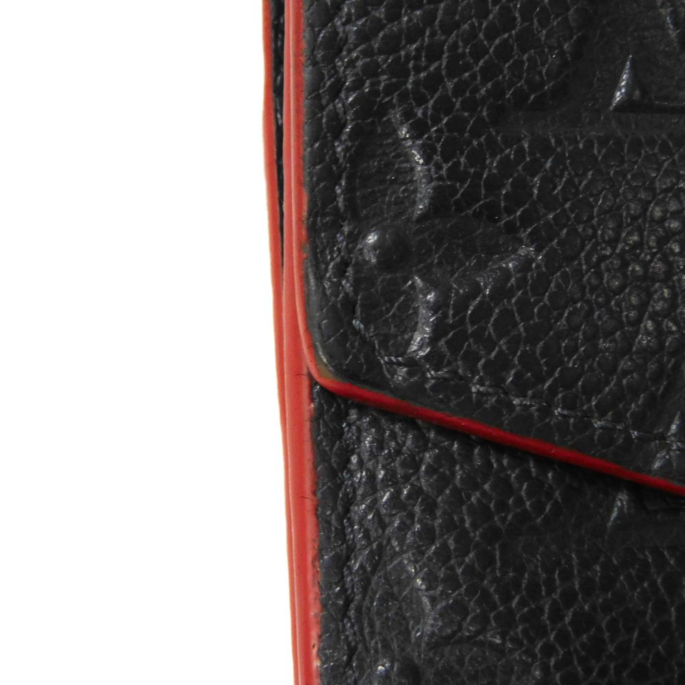 LOUIS VUITTON Coin case M62017 Implant leather (monogram embossed) Marine Rouge Monogram Unplant Pochette cree