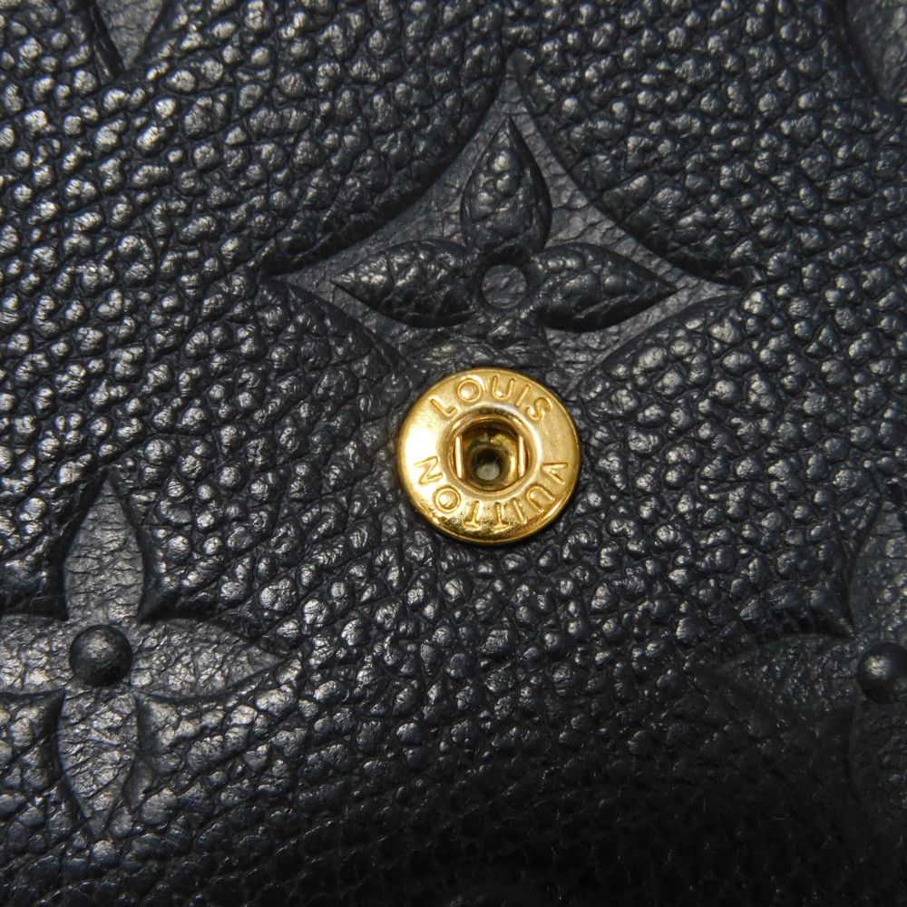 LOUIS VUITTON Coin case M62017 Implant leather (monogram embossed) Marine Rouge Monogram Unplant Pochette cree