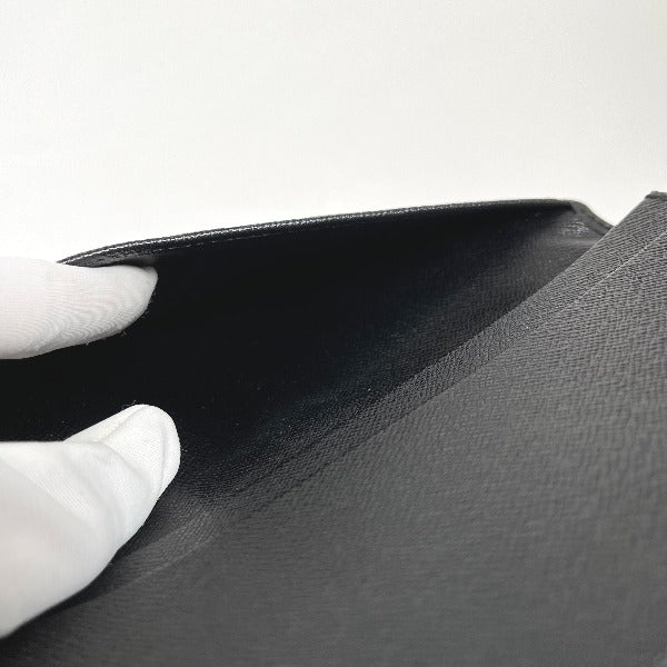 LOUIS VUITTON Long Wallet Purse M63212 Epi Leather Noir Epi Porto Cartes Crdit