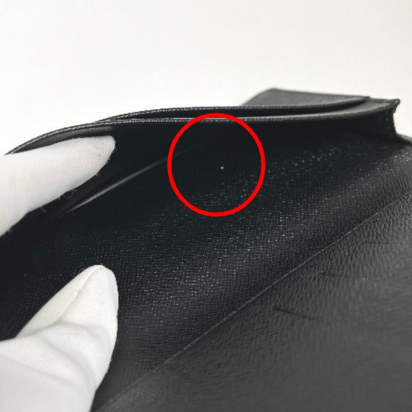 LOUIS VUITTON Long Wallet Purse M63212 Epi Leather Noir Epi Porto Cartes Crdit