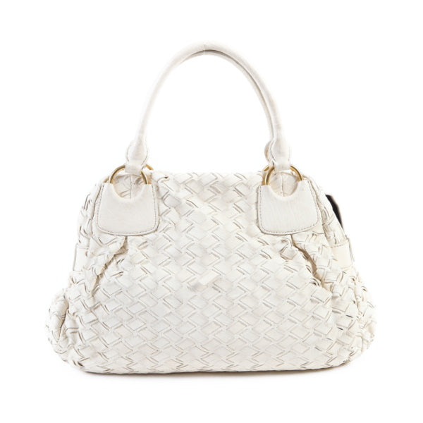 MIUMIU Handbag others white MIUMIU Mew Mew SACCA 2 MANICI Women Used Authentic