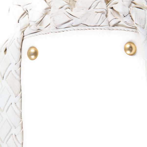 MIUMIU Handbag others white MIUMIU Mew Mew SACCA 2 MANICI Women Used Authentic