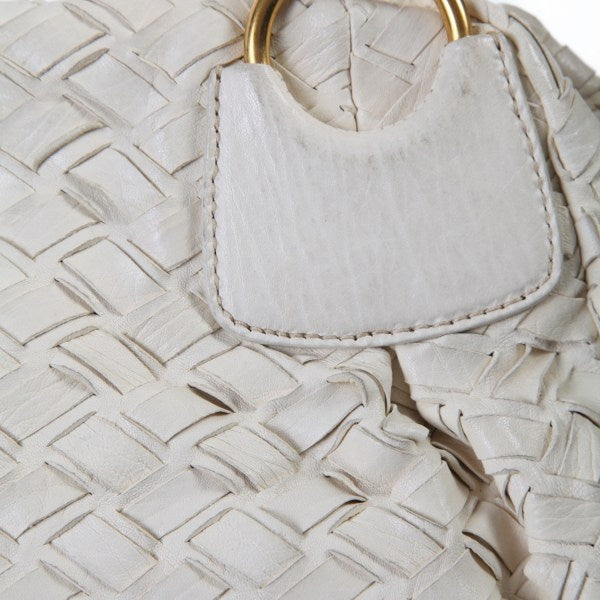 MIUMIU Handbag others white MIUMIU Mew Mew SACCA 2 MANICI Women Used Authentic