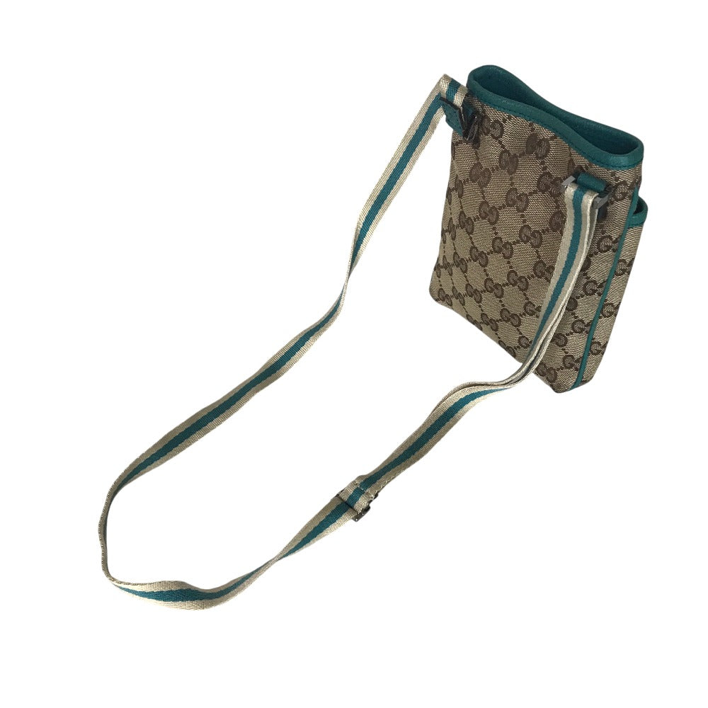 GUCCI Shoulder Bag 141863 001998 GG canvas Brown green Cross body Women(Unisex) Used Authentic