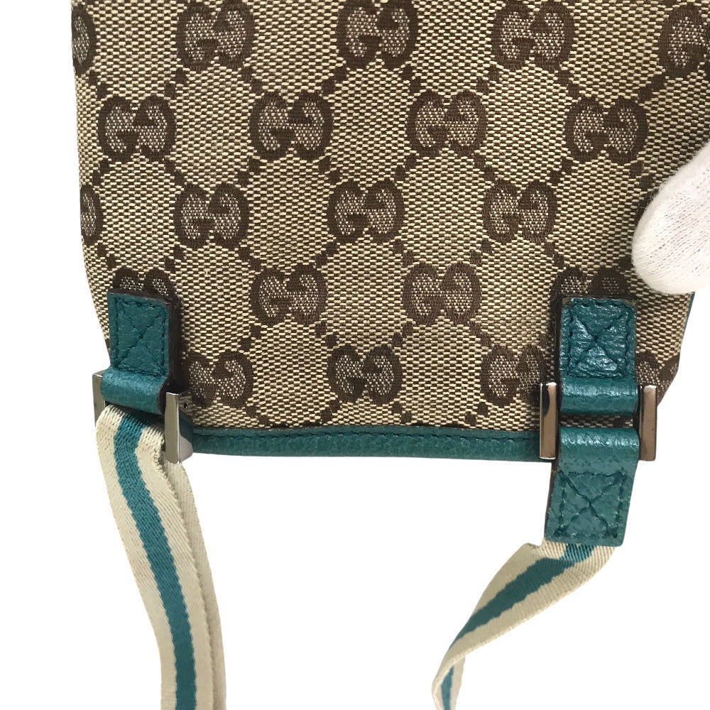 GUCCI Shoulder Bag 141863 001998 GG canvas Brown green Cross body Women(Unisex) Used Authentic