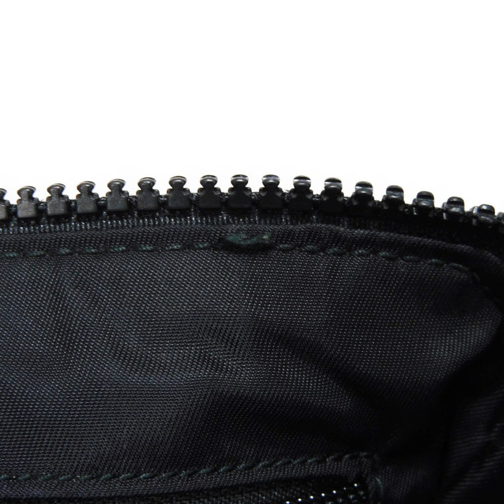 GUCCI Shoulder Bag 510339 Nylon canvas x calf leather (embossed) black GG nylon Mini messenger bag