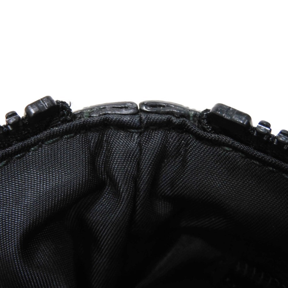 GUCCI Shoulder Bag 510339 Nylon canvas x calf leather (embossed) black GG nylon Mini messenger bag