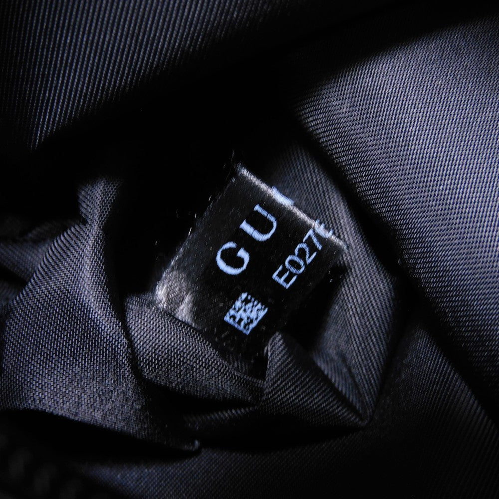 GUCCI Shoulder Bag 510339 Nylon canvas x calf leather (embossed) black GG nylon Mini messenger bag