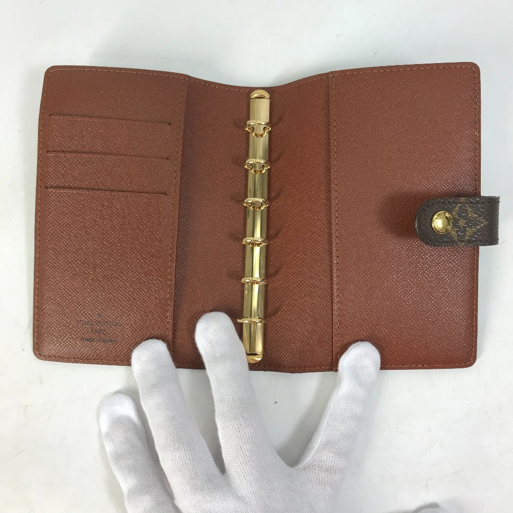 LOUIS VUITTON Notebook cover R20005 Monogram canvas Brown Monogram Agenda PM