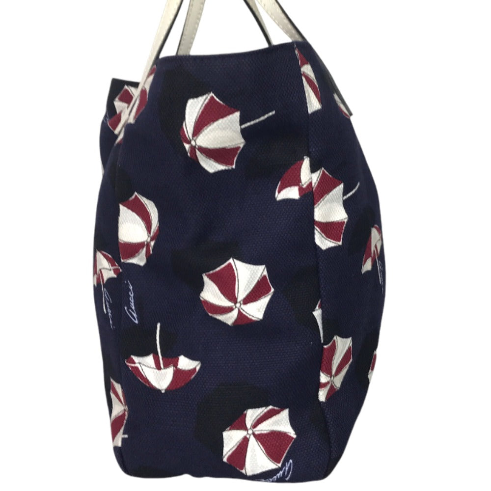 GUCCI Tote Bag 284721 000926 canvas Navy Handbag Kids Line Umbrella