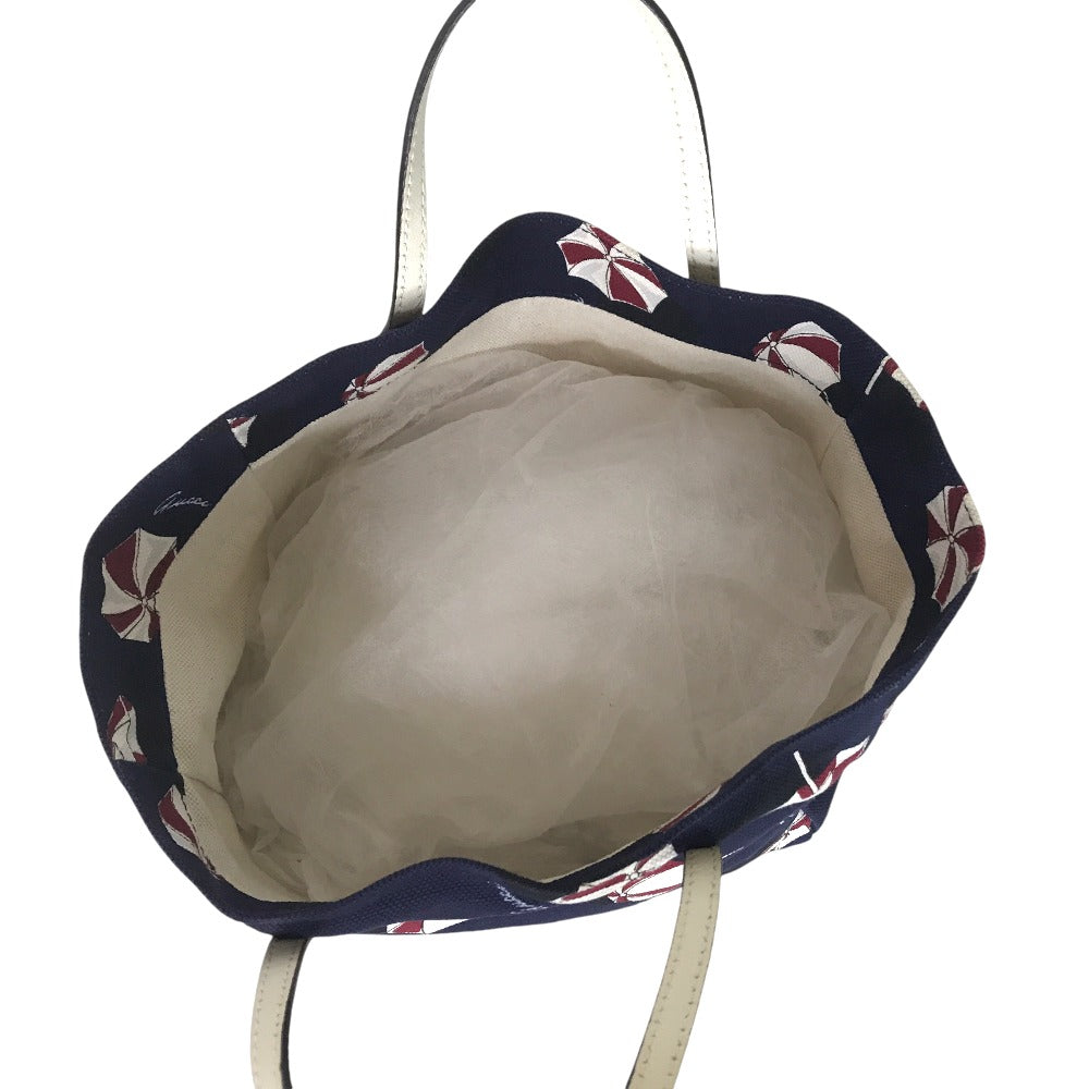 GUCCI Tote Bag 284721 000926 canvas Navy Handbag Kids Line Umbrella