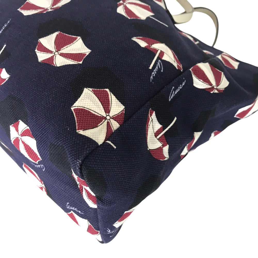 GUCCI Tote Bag 284721 000926 canvas Navy Handbag Kids Line Umbrella