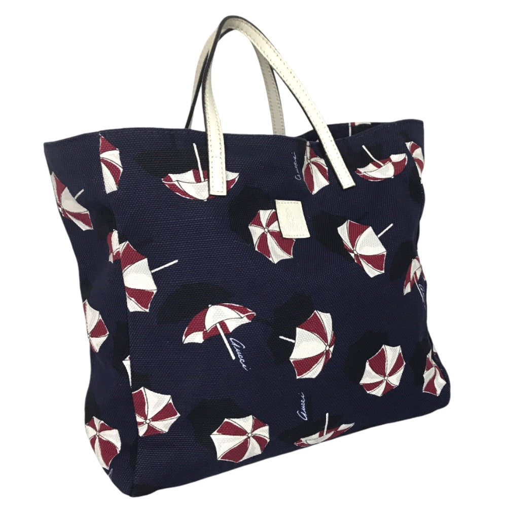 GUCCI Tote Bag 284721 000926 canvas Navy Handbag Kids Line Umbrella