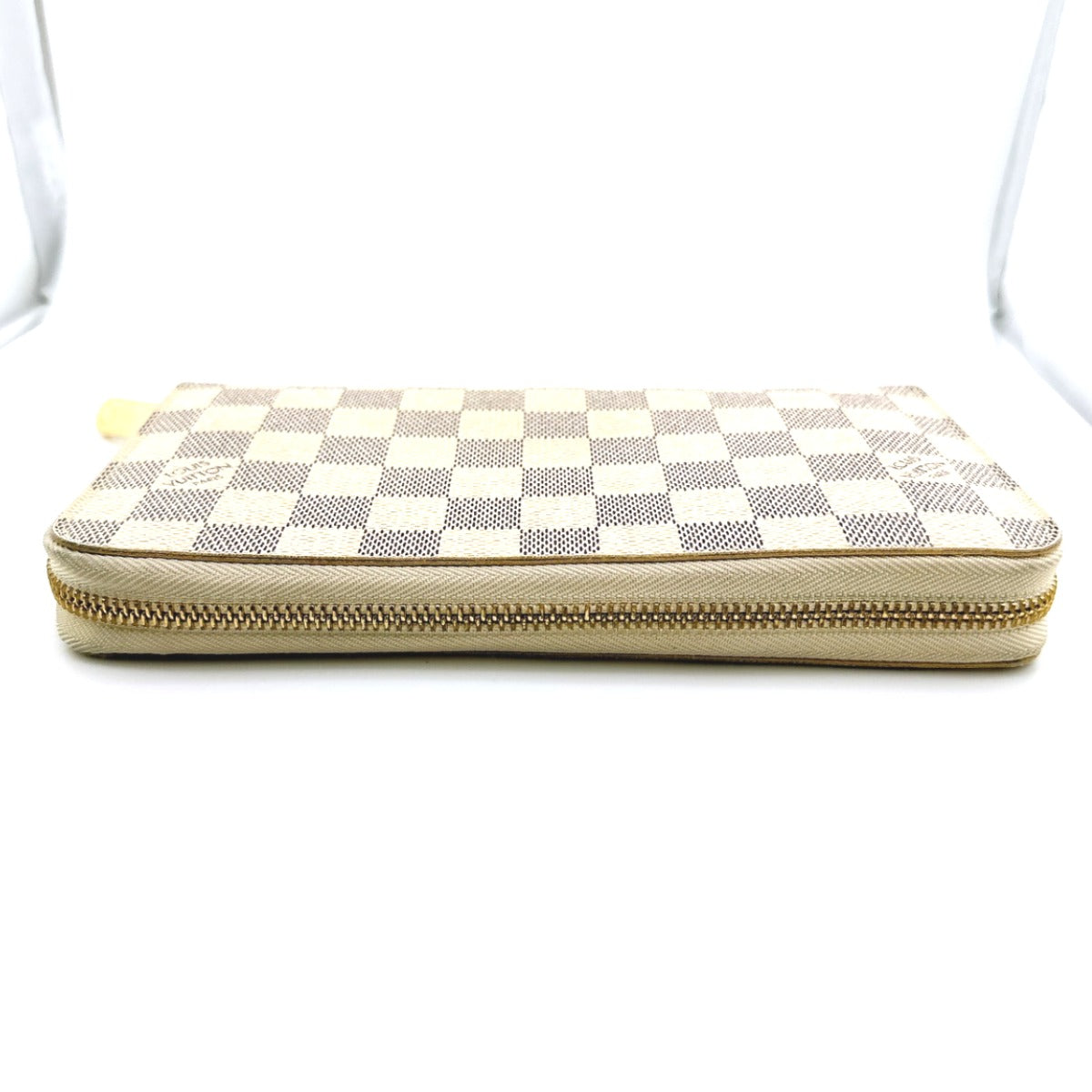 LOUIS VUITTON Long Wallet Purse N60012 Damier canvas white Damier Azur Zippy Organizer