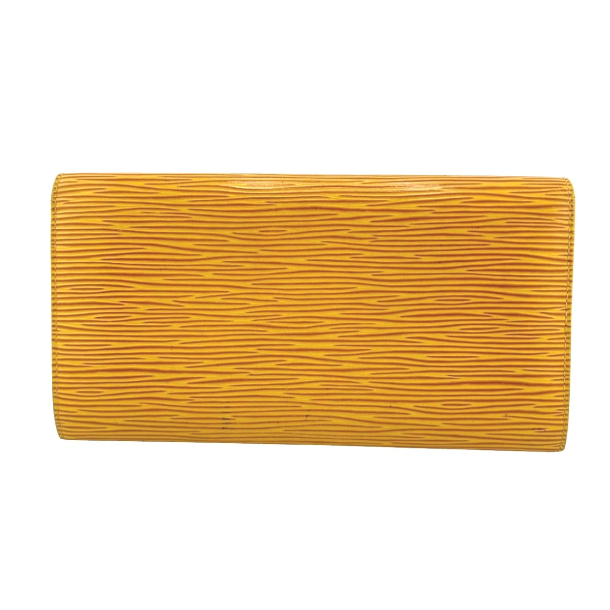 LOUIS VUITTON Long Wallet Purse M63579 Epi Leather yellow Epi Porto Moné Credit