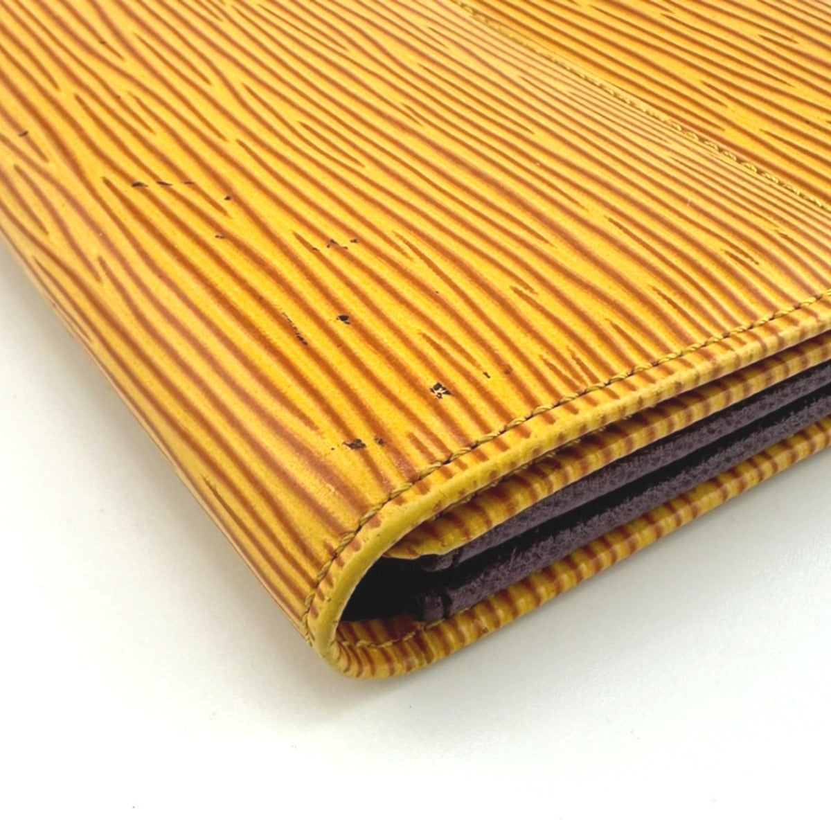 LOUIS VUITTON Long Wallet Purse M63579 Epi Leather yellow Epi Porto Moné Credit