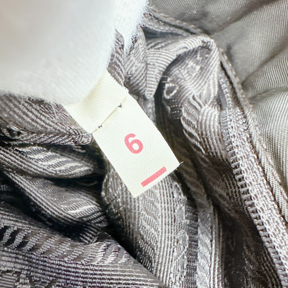 PRADA Handbag BR0977 Nylon khaki Logo embroidery