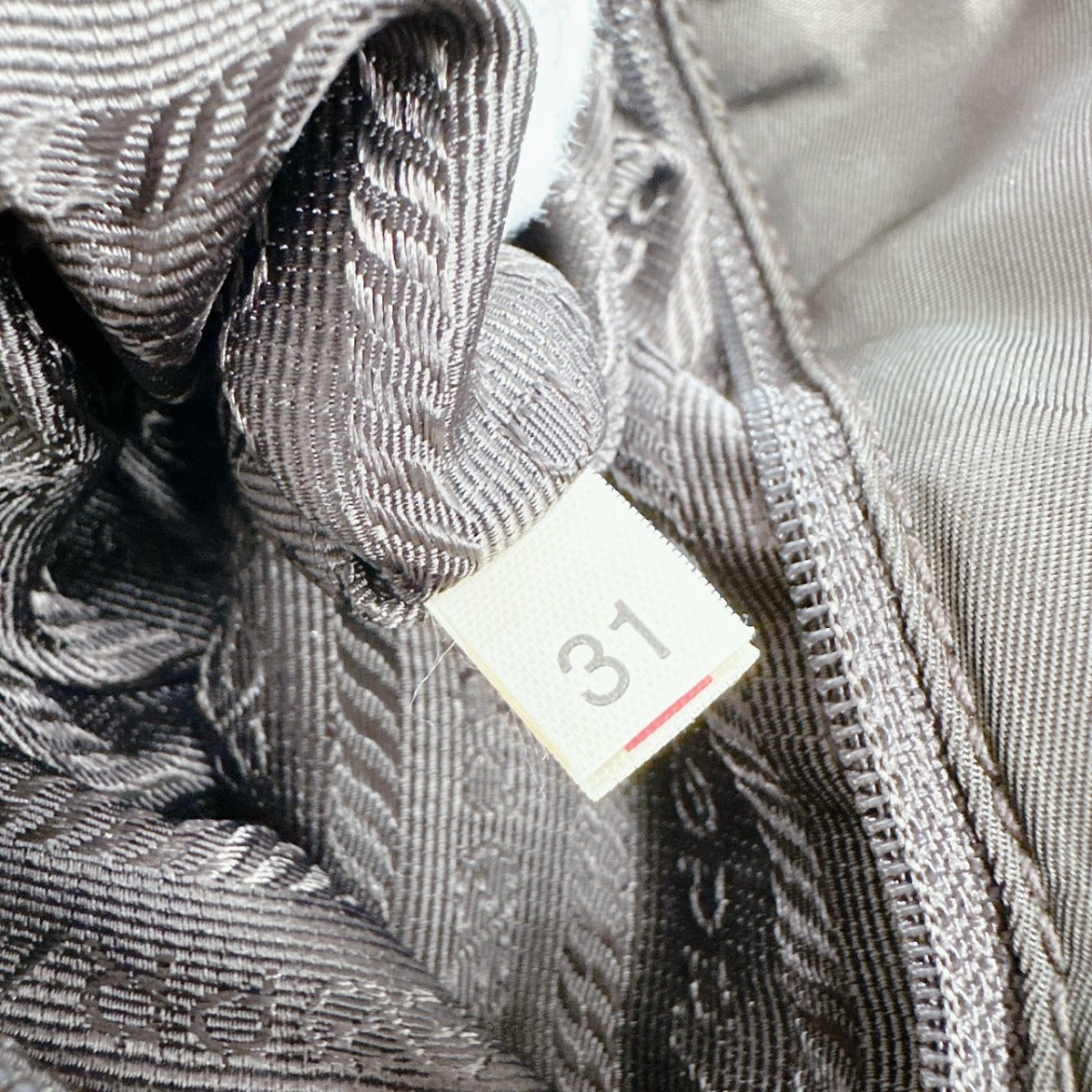 PRADA Handbag BR0977 Nylon khaki Logo embroidery