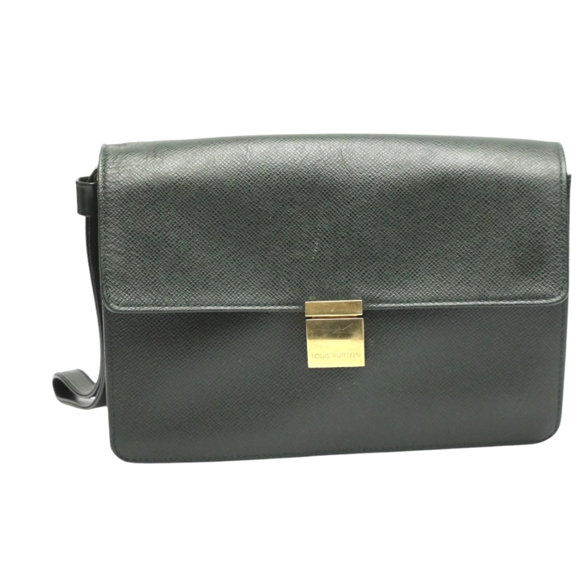 LOUIS VUITTON business bag M30776 Taiga green Taiga Porto Doquán