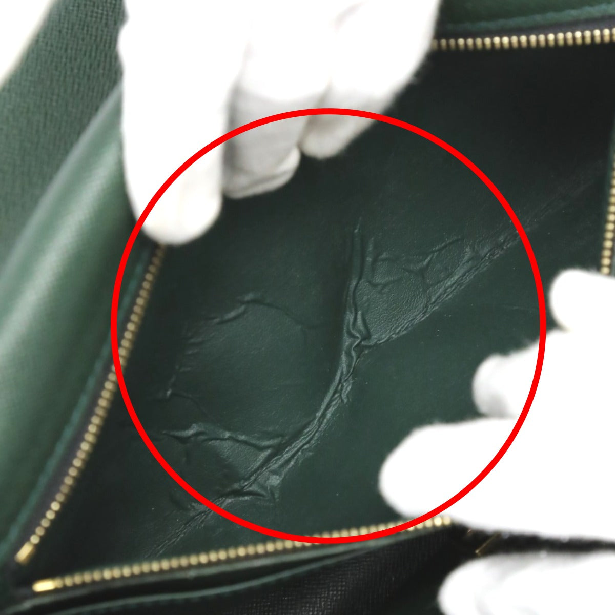 LOUIS VUITTON business bag M30776 Taiga green Taiga Porto Doquán