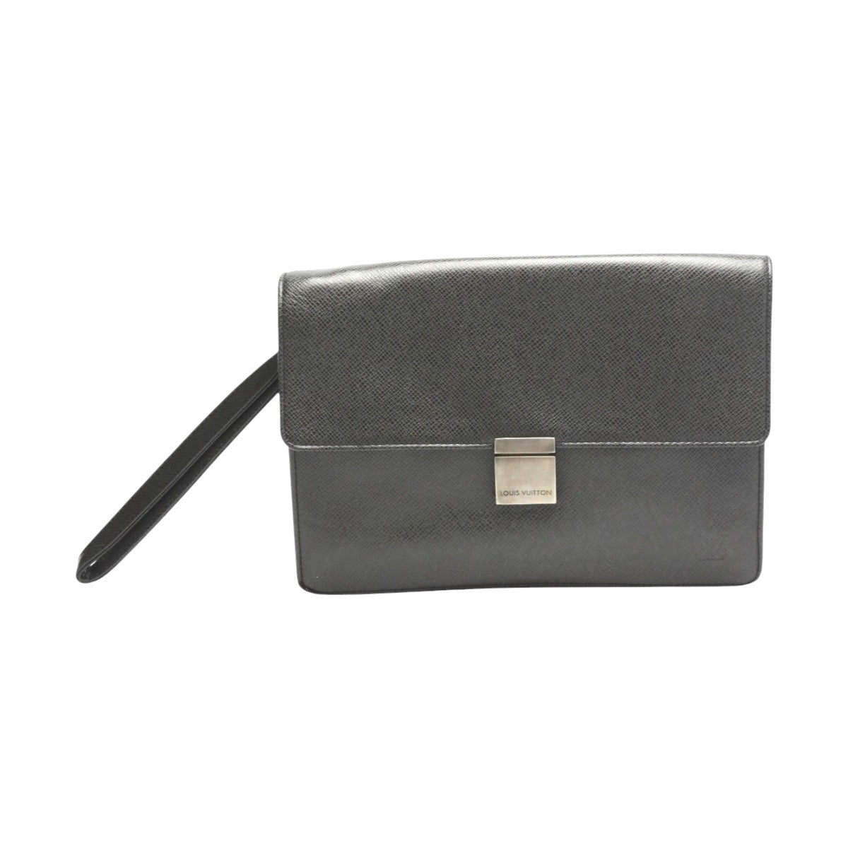 LOUIS VUITTON Clutch bag M30782 Taiga black Taiga Selenga