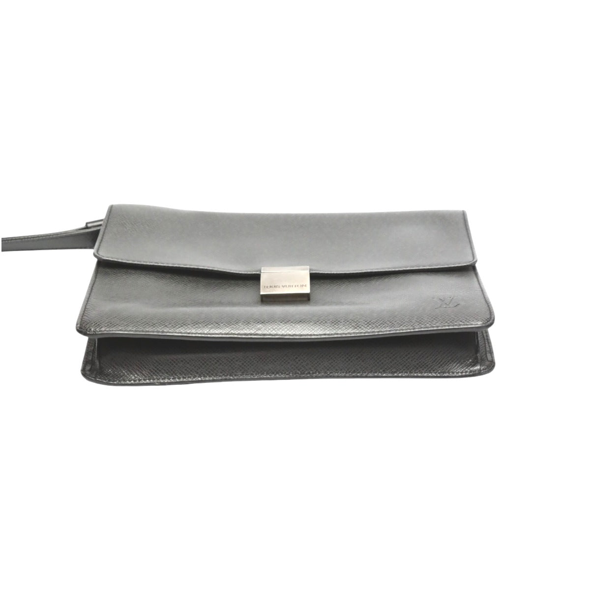 LOUIS VUITTON Clutch bag M30782 Taiga black Taiga Selenga