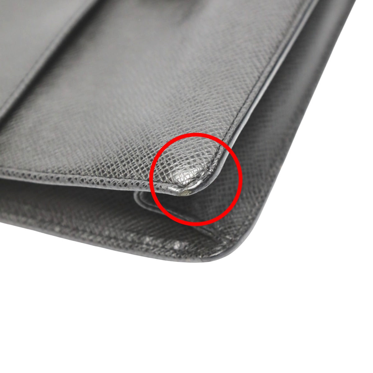 LOUIS VUITTON Clutch bag M30782 Taiga black Taiga Selenga