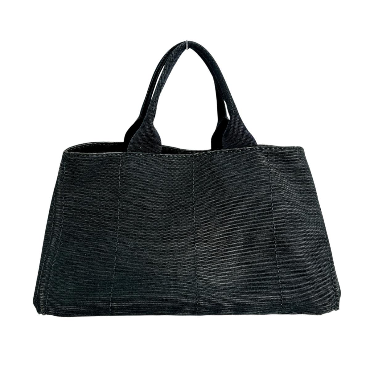 PRADA Tote Bag IBG642 canvas black L size Kanapa GM L