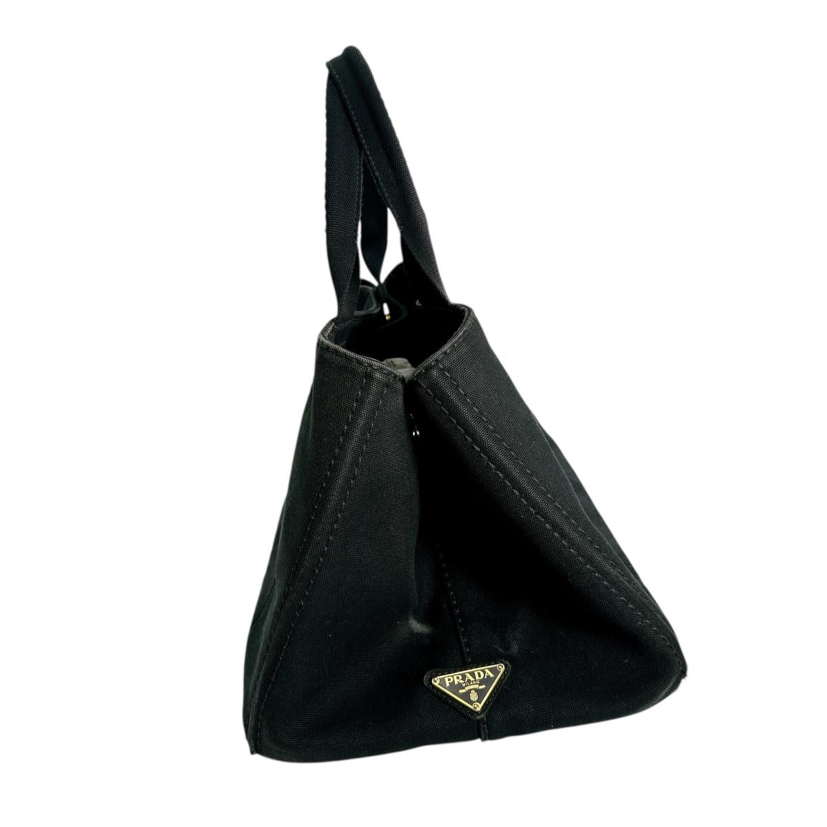 PRADA Tote Bag IBG642 canvas black L size Kanapa GM L
