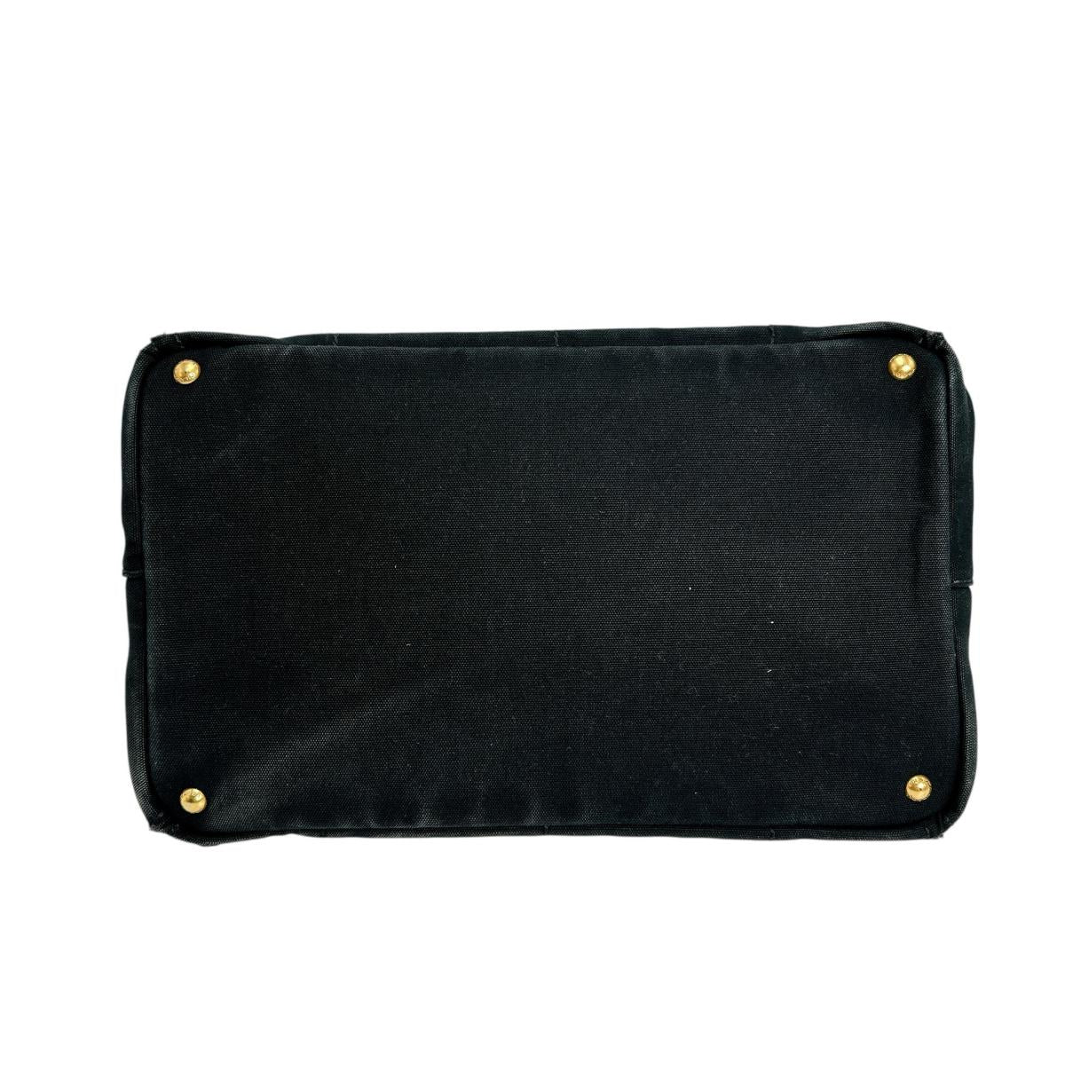 PRADA Tote Bag IBG642 canvas black L size Kanapa GM L