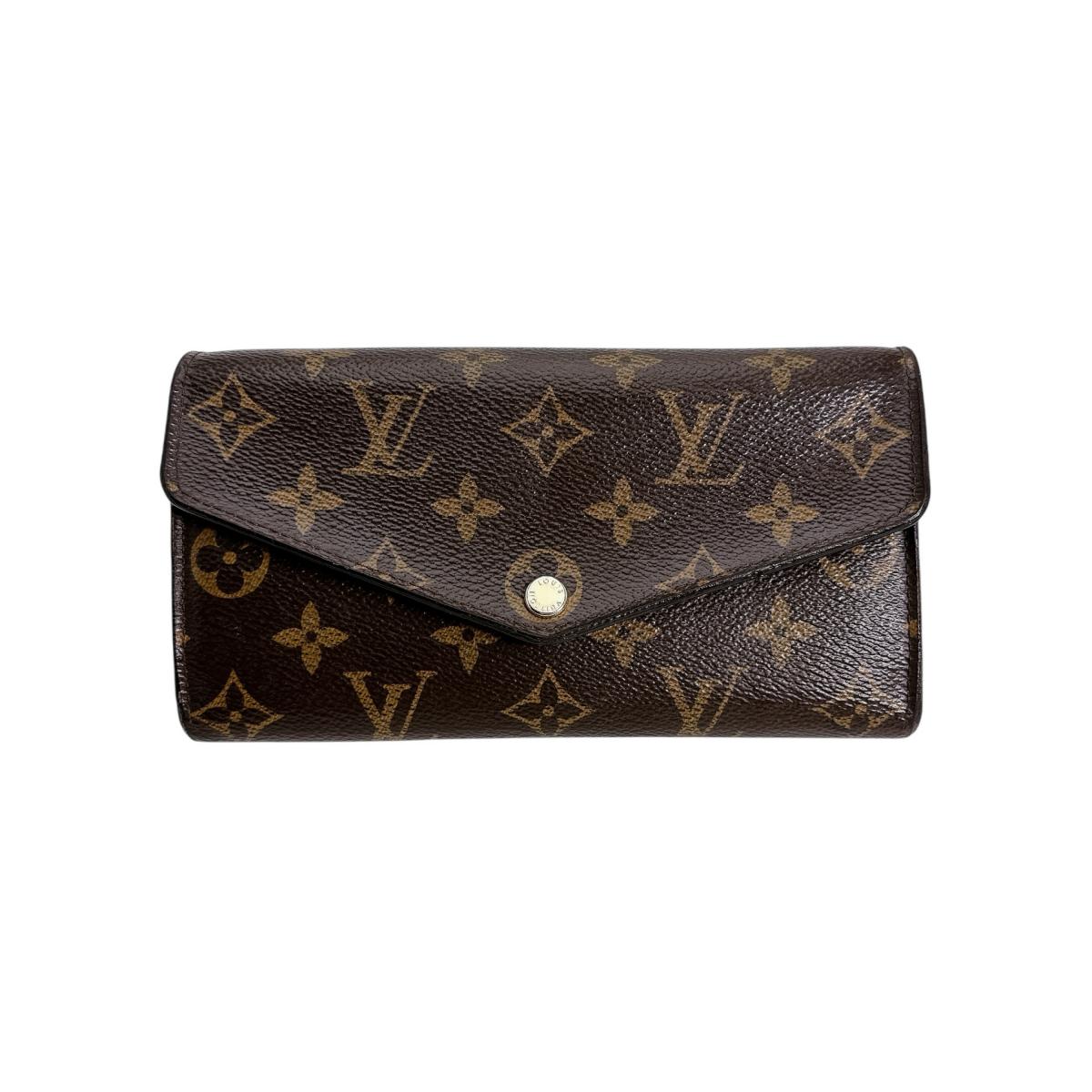 LOUIS VUITTON Long Wallet Purse M62234 Monogram canvas Brown Monogram Portefeuille Sara