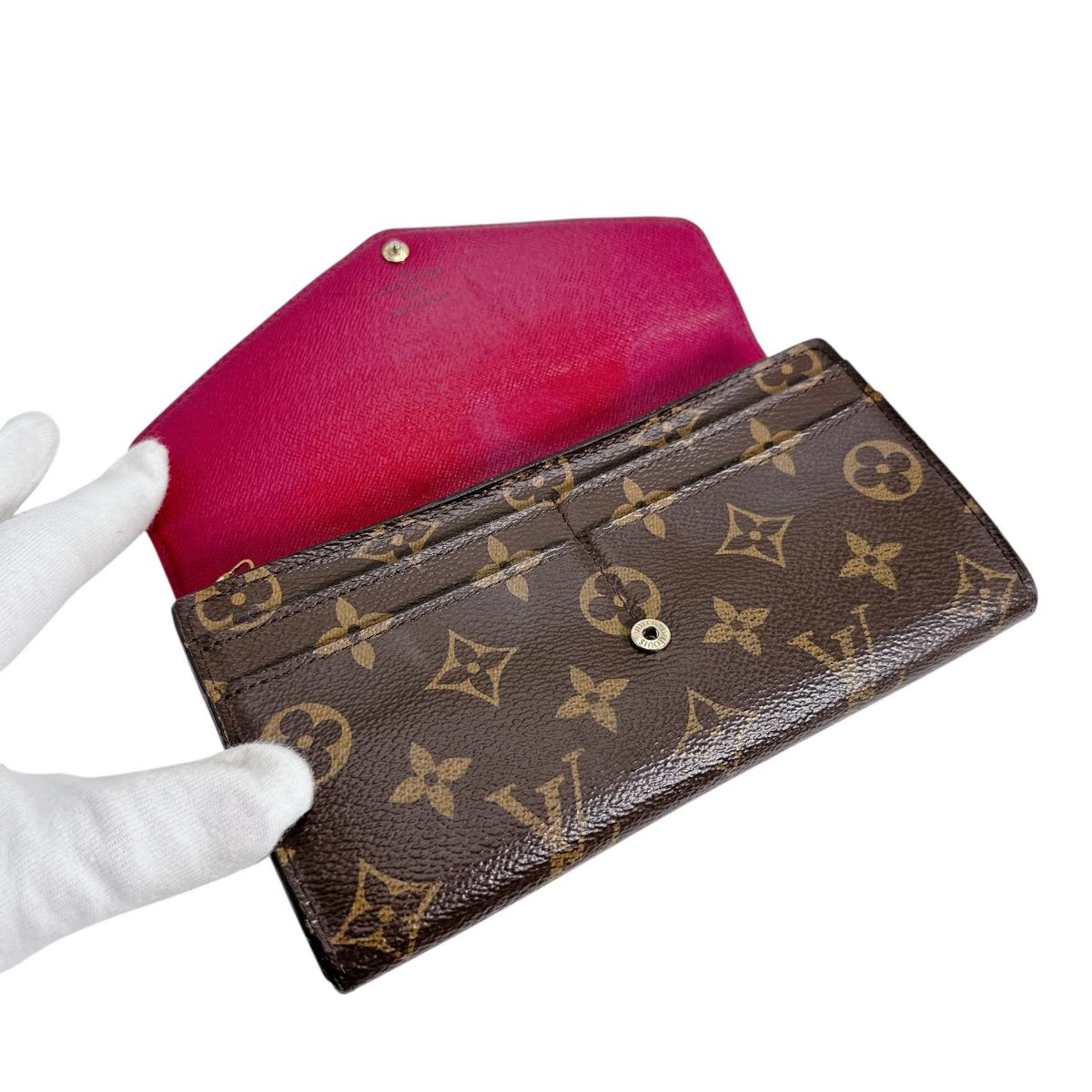 LOUIS VUITTON Long Wallet Purse M62234 Monogram canvas Brown Monogram Portefeuille Sara