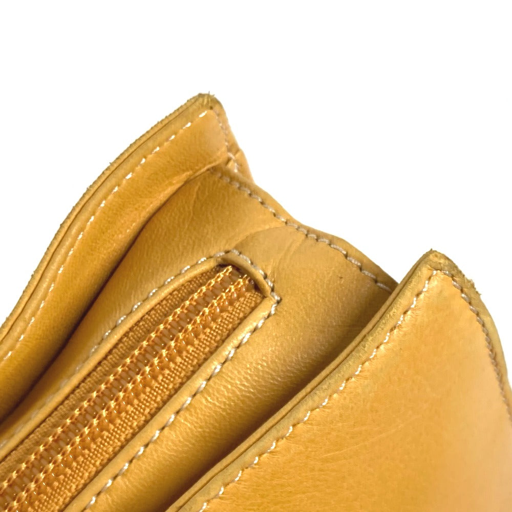 LOEWE Tote Bag leather yellow Amazona logo Women Used Authentic