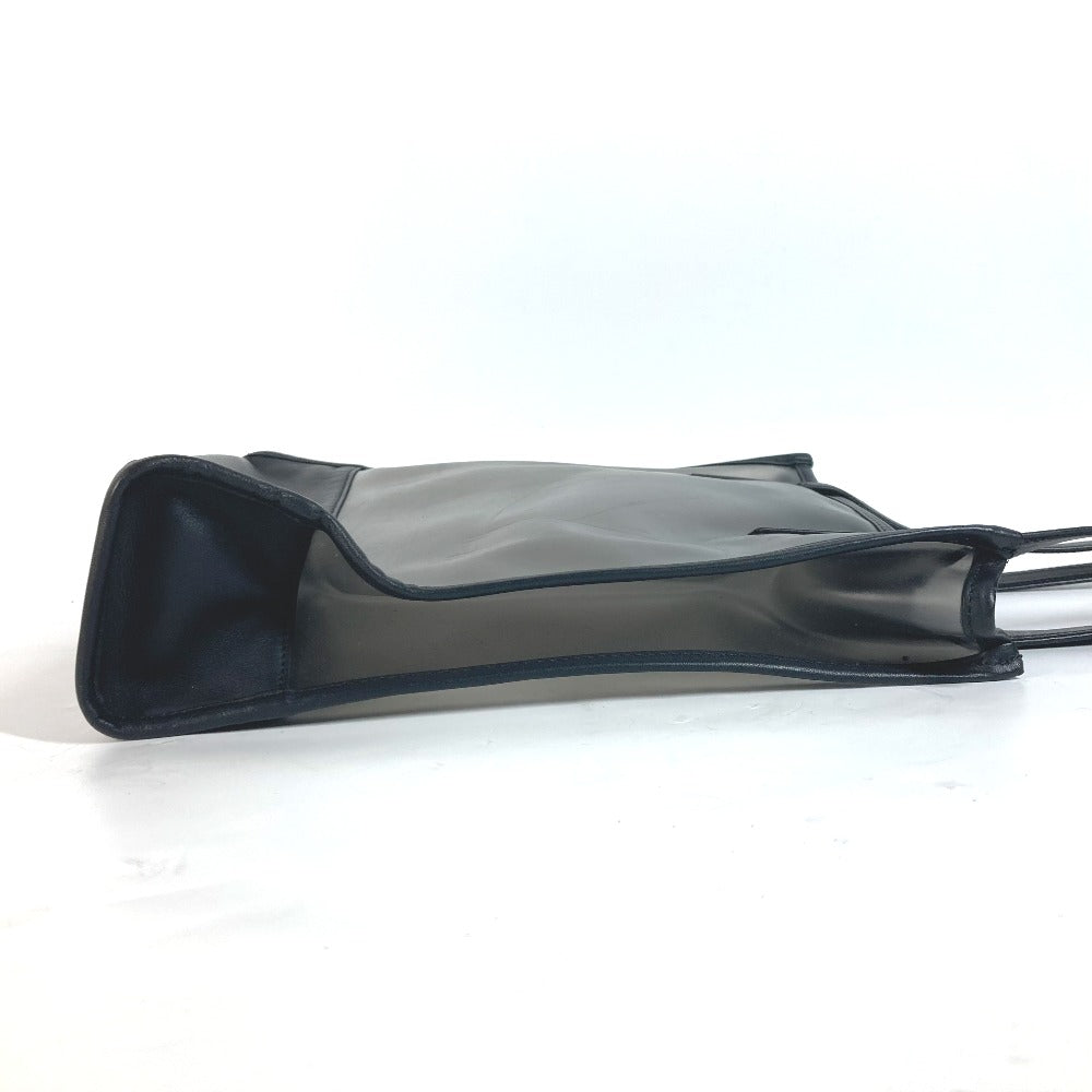 LOEWE Tote Bag Plastics, Leather black logo Women Used Authentic