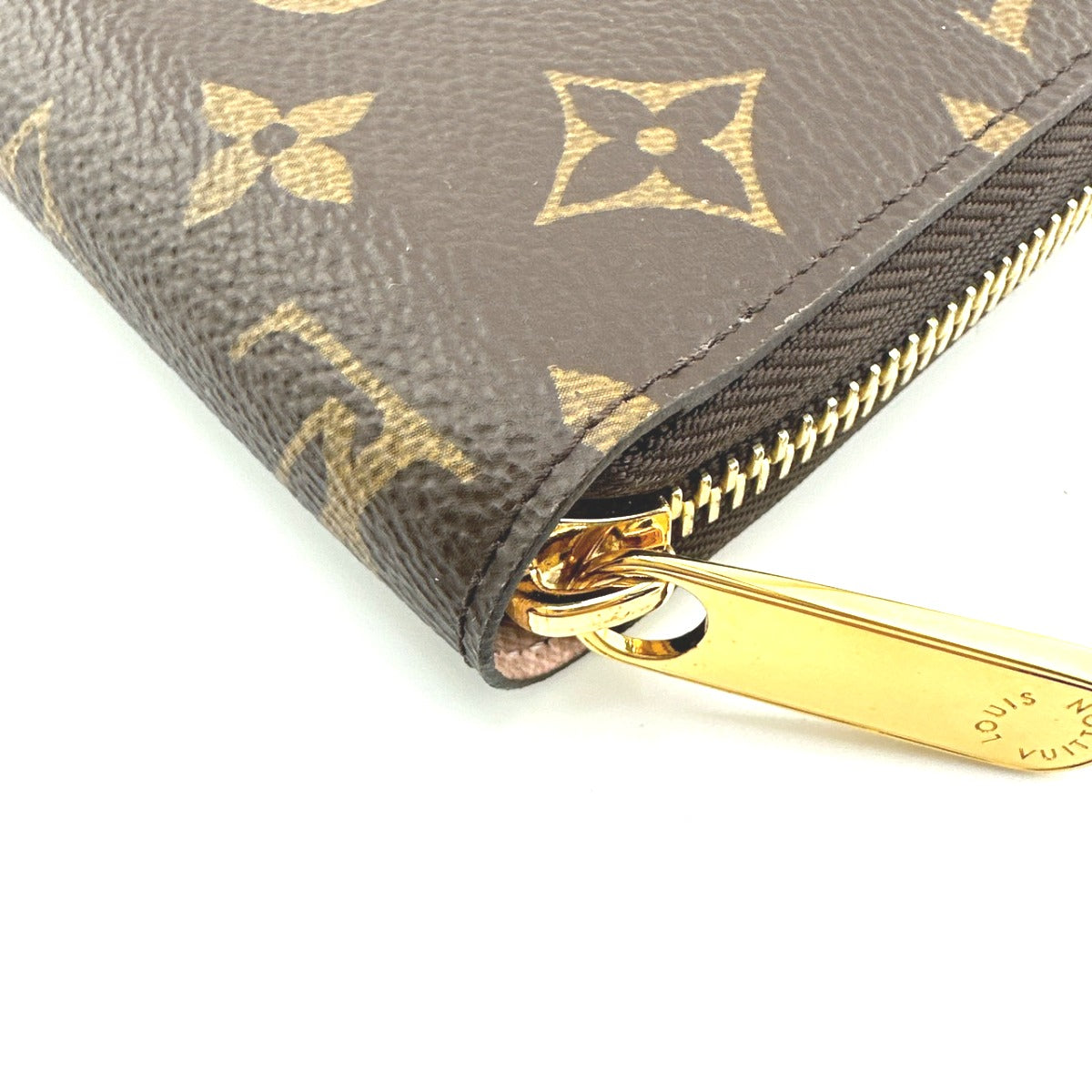 LOUIS VUITTON Long Wallet Purse M41894 Monogram canvas Rose valerine Monogram Zippy wallet
