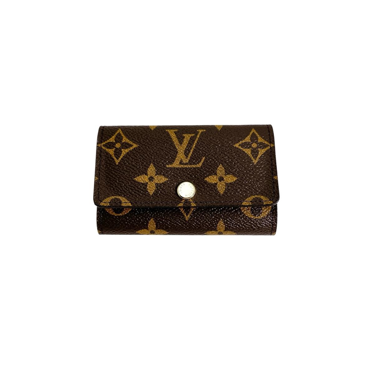 LOUIS VUITTON Key case Key holder M60701 Monogram canvas Fuchsia Monogram Multicles6