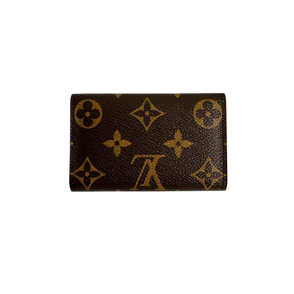 LOUIS VUITTON Key case Key holder M60701 Monogram canvas Fuchsia Monogram Multicles6