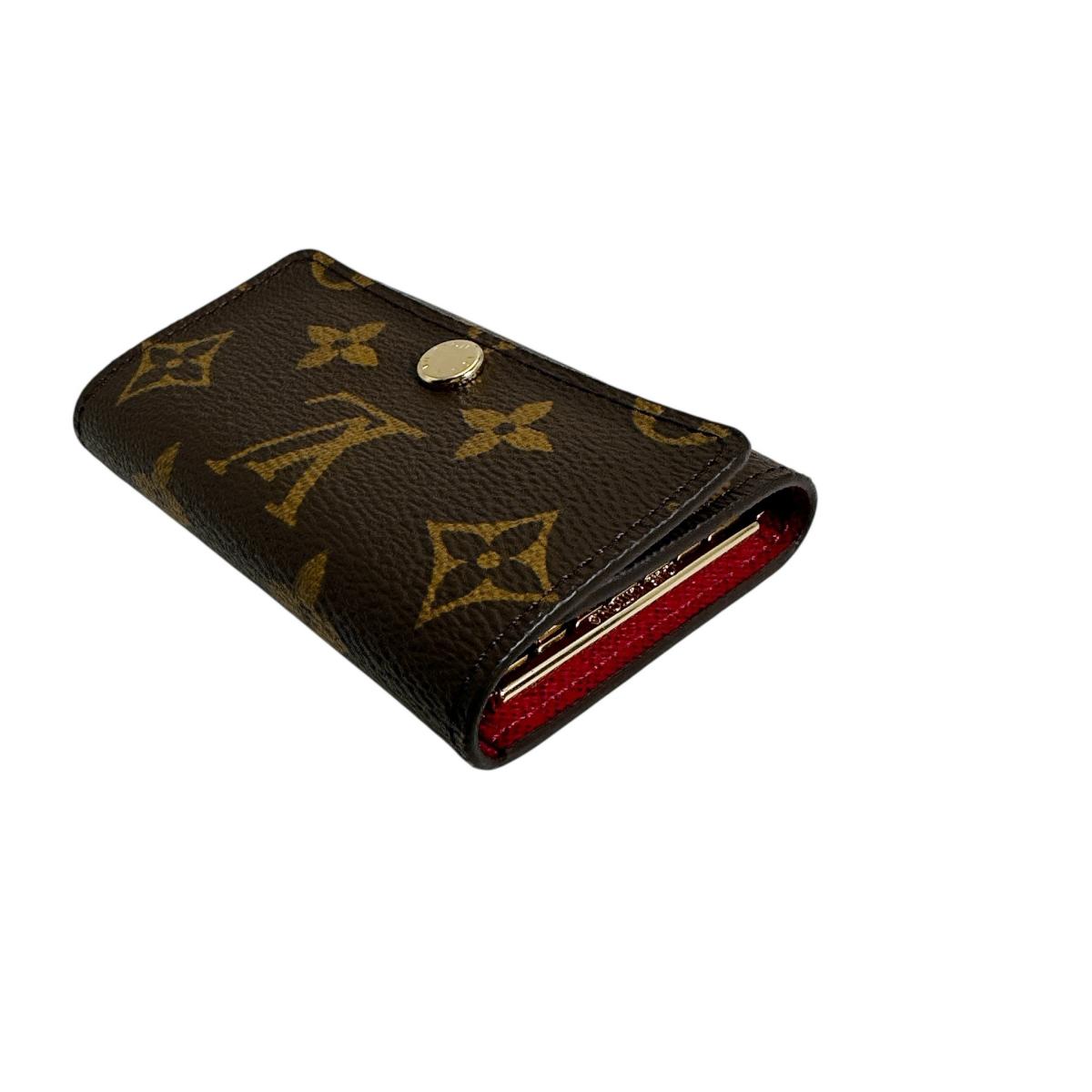 LOUIS VUITTON Key case Key holder M60701 Monogram canvas Fuchsia Monogram Multicles6