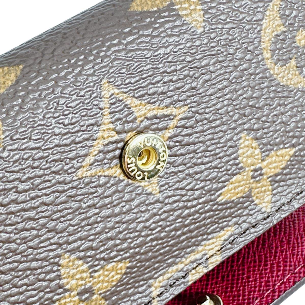 LOUIS VUITTON Key case Key holder M60701 Monogram canvas Fuchsia Monogram Multicles6