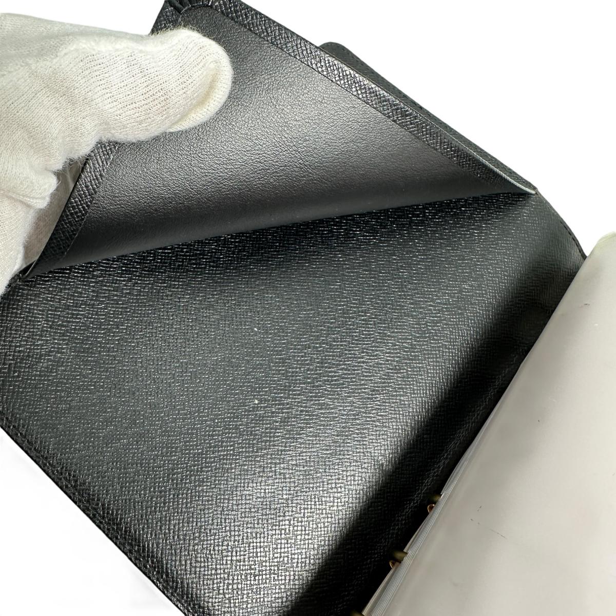 LOUIS VUITTON Notebook cover R20042 Epi Leather Noir Epi Agenda MM
