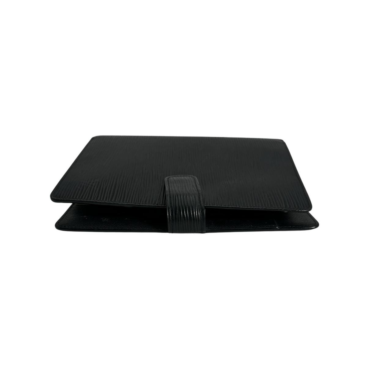 LOUIS VUITTON Notebook cover R20042 Epi Leather Noir Epi Agenda MM
