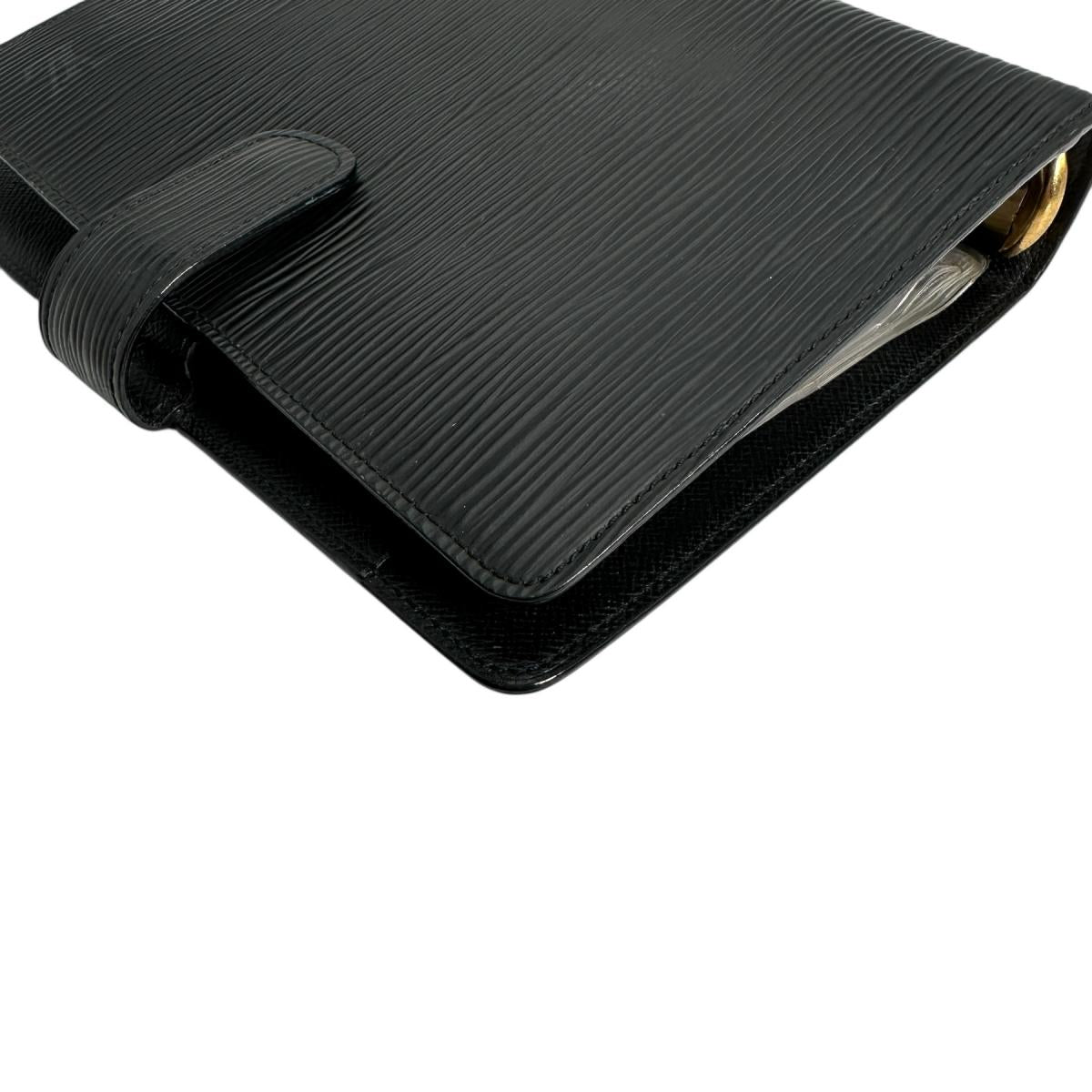 LOUIS VUITTON Notebook cover R20042 Epi Leather Noir Epi Agenda MM