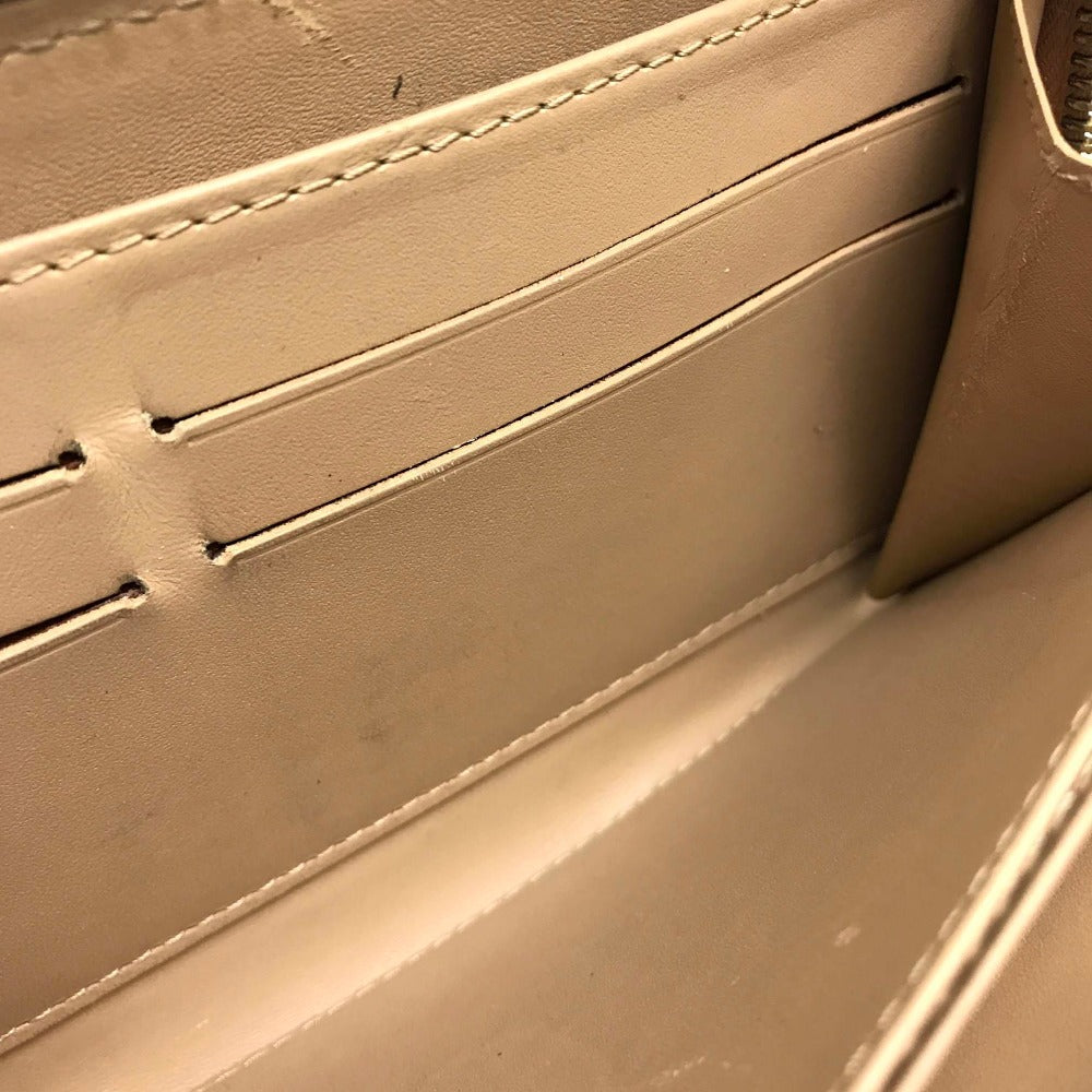 LOUIS VUITTON Long Wallet Purse M91470 Patent leather beige Vernis Zippy wallet