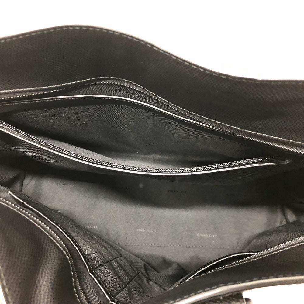 COACH Tote Bag 72114G leather black Mercedes benz metropolitan mens Used Authentic