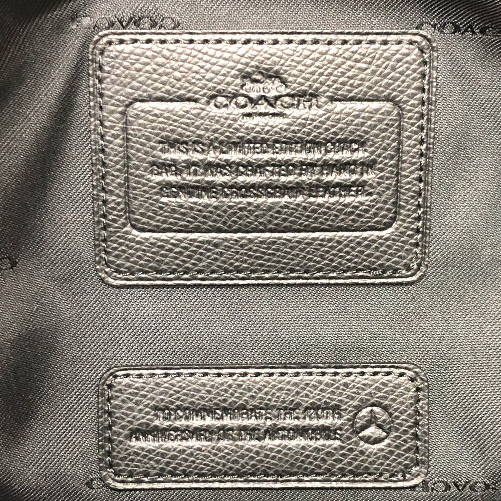 COACH Tote Bag 72114G leather black Mercedes benz metropolitan mens Used Authentic