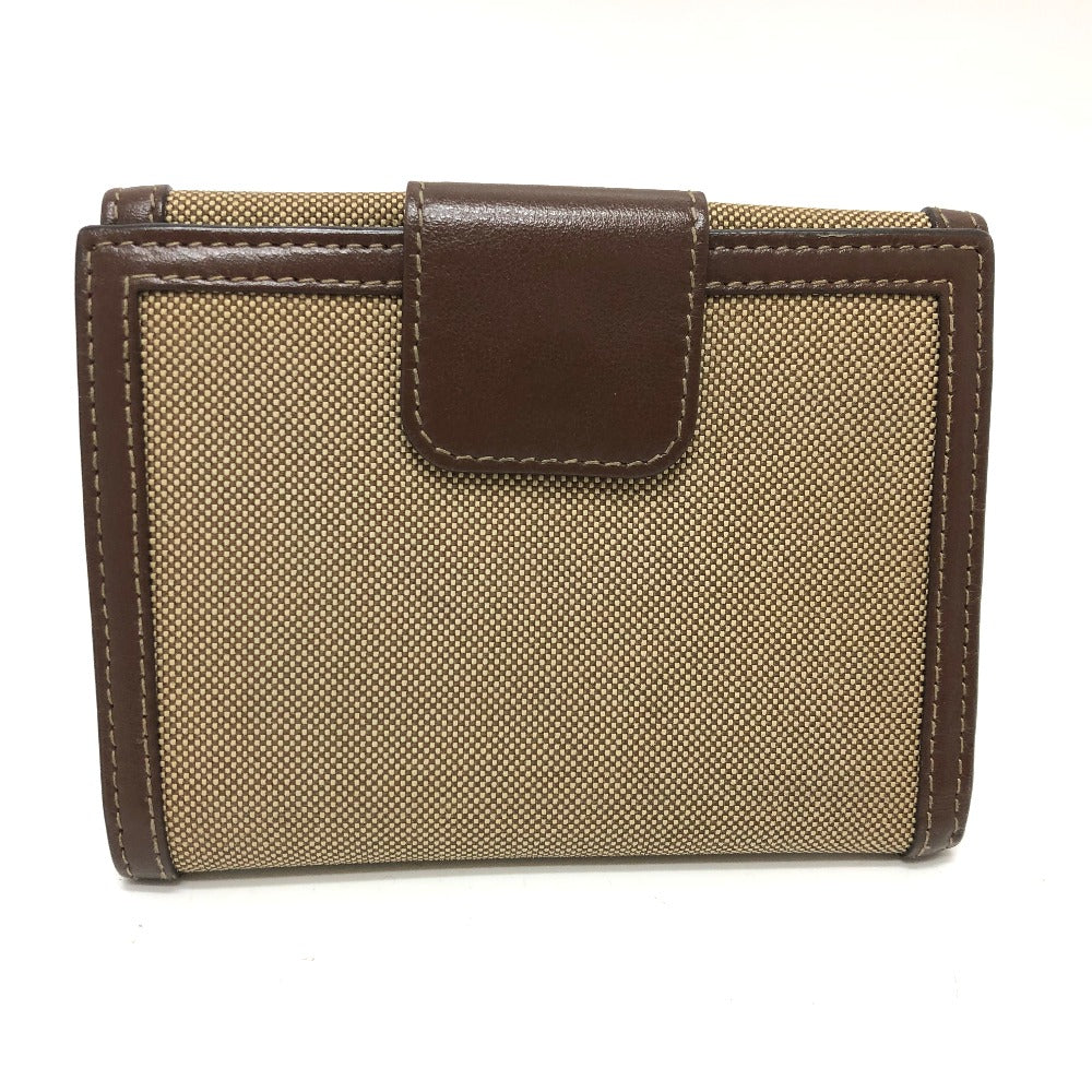 PRADA Trifold wallet 1MH523 Jacquard Brown ribbon logo