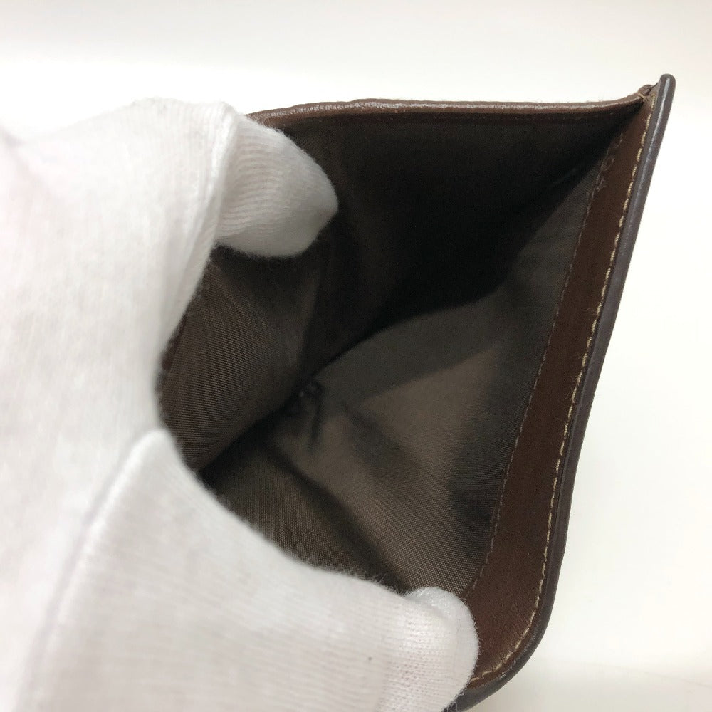 PRADA Trifold wallet 1MH523 Jacquard Brown ribbon logo