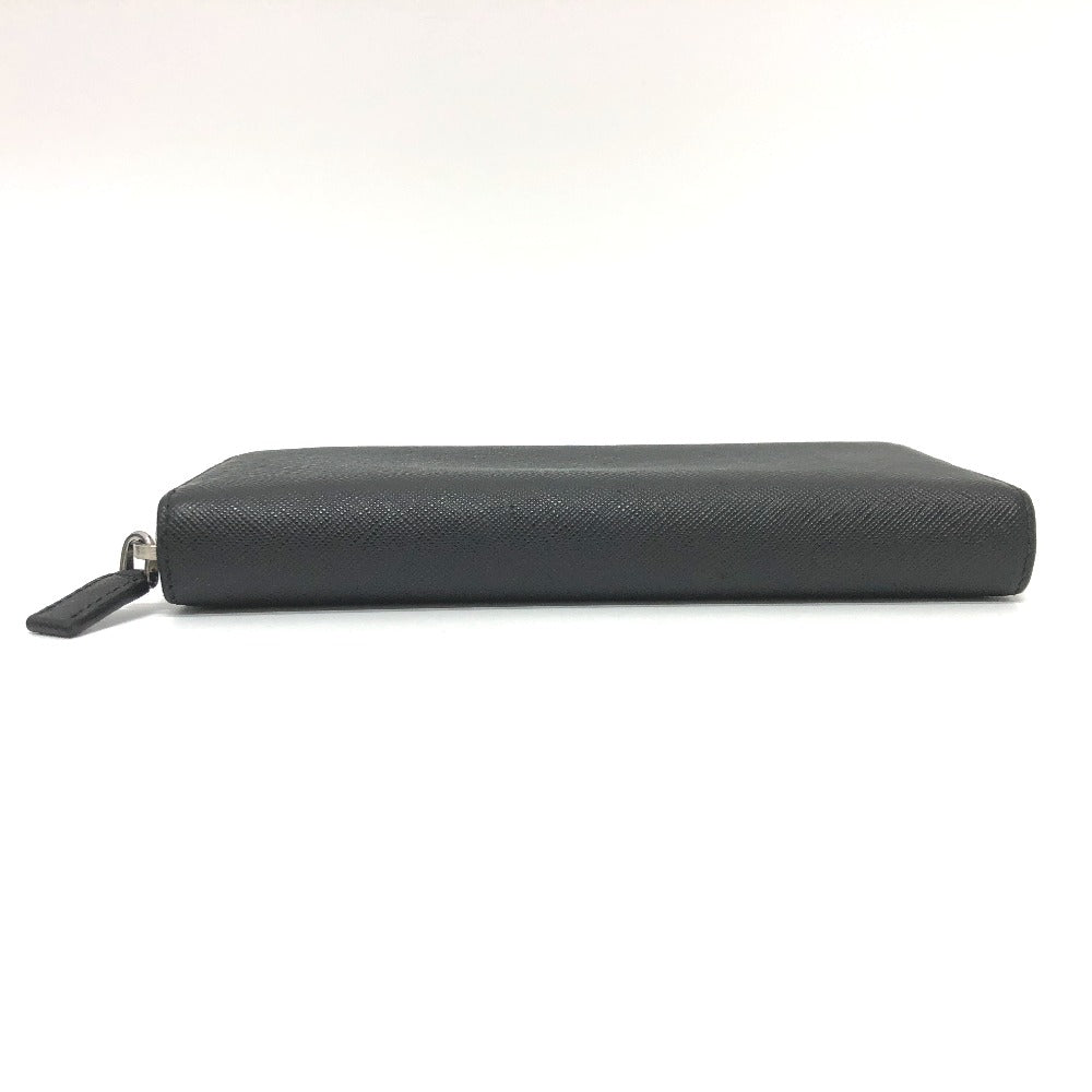 PRADA Long Wallet Purse 2ML317 Safiano leather black logo